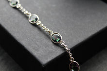 Load image into Gallery viewer, Chain Linked Mystic Topaz Bracelet
