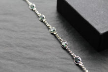 Load image into Gallery viewer, Chain Linked Mystic Topaz Bracelet
