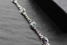 Load image into Gallery viewer, Chain Linked Mystic Topaz Bracelet
