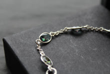 Load image into Gallery viewer, Chain Linked Mystic Topaz Bracelet
