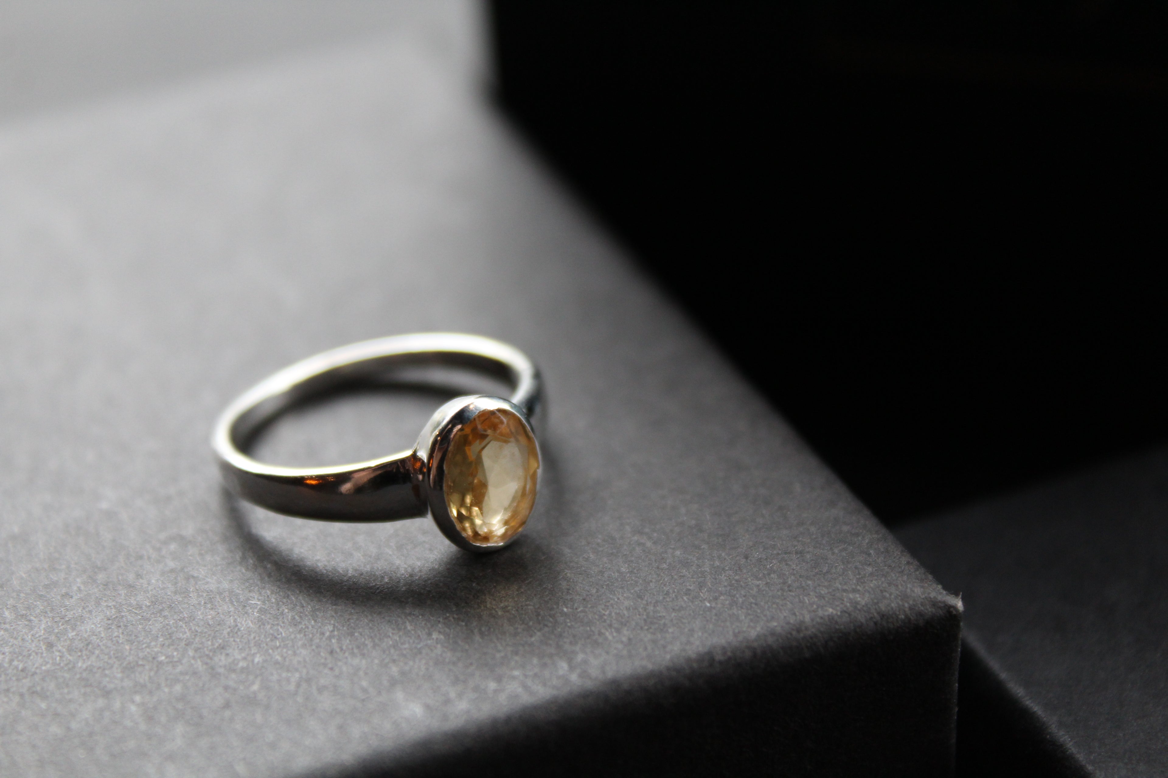 Citrine Oval Ring