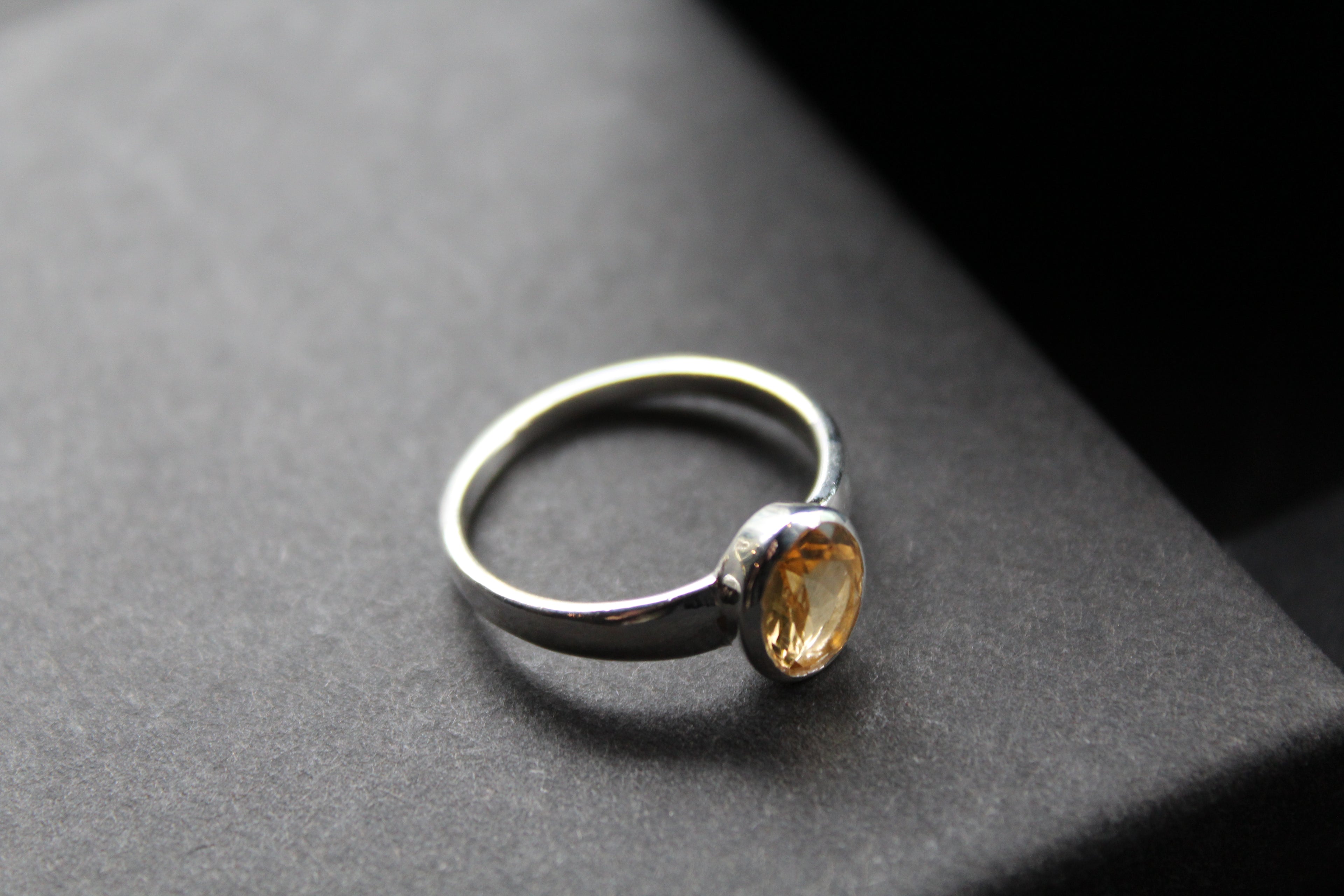 Citrine Oval Ring