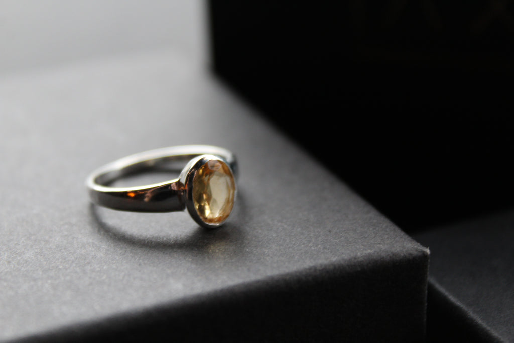Citrine Oval Ring