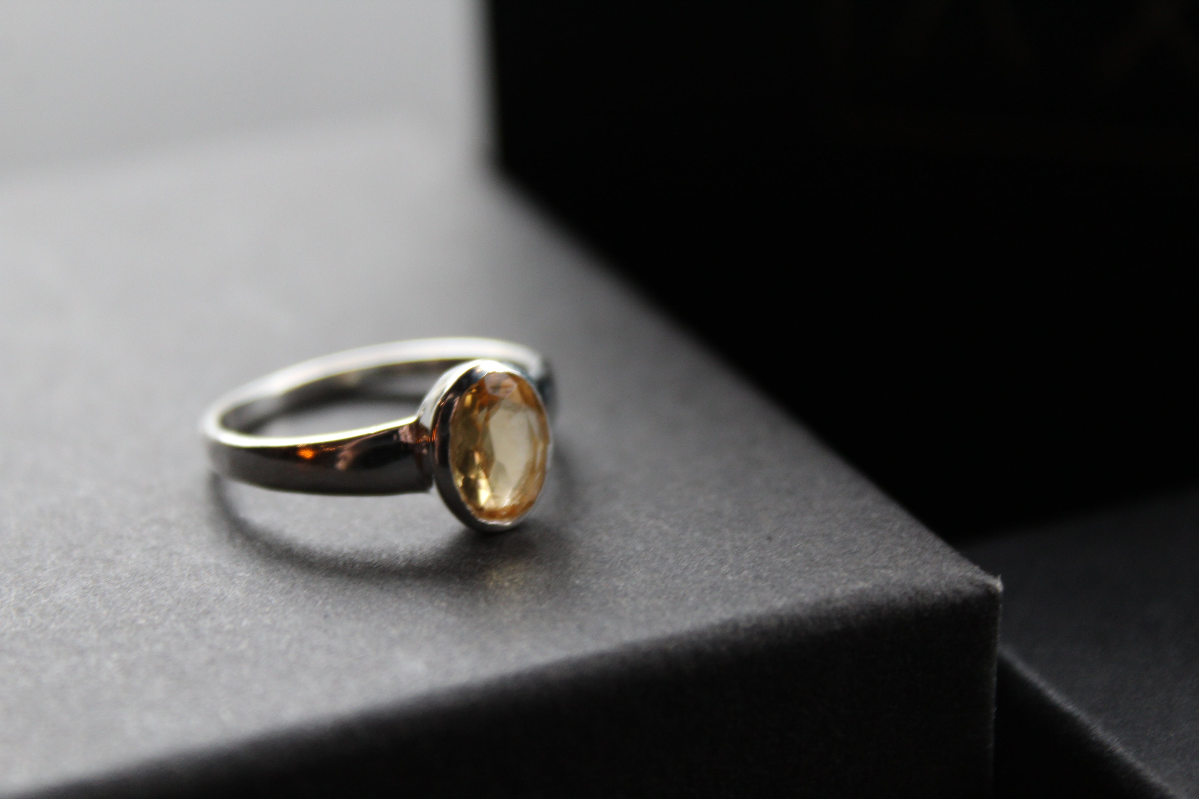 Citrine Oval Ring