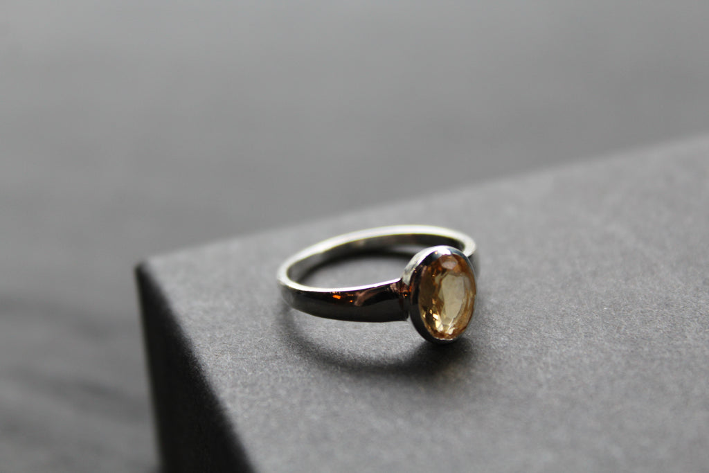 Citrine Oval Ring