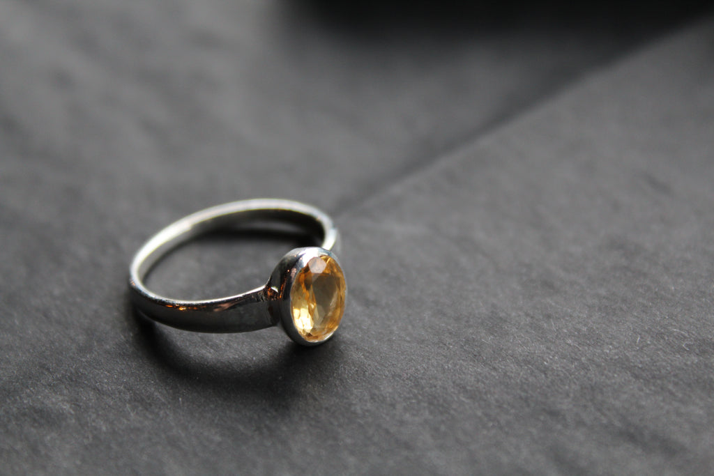Citrine Oval Ring