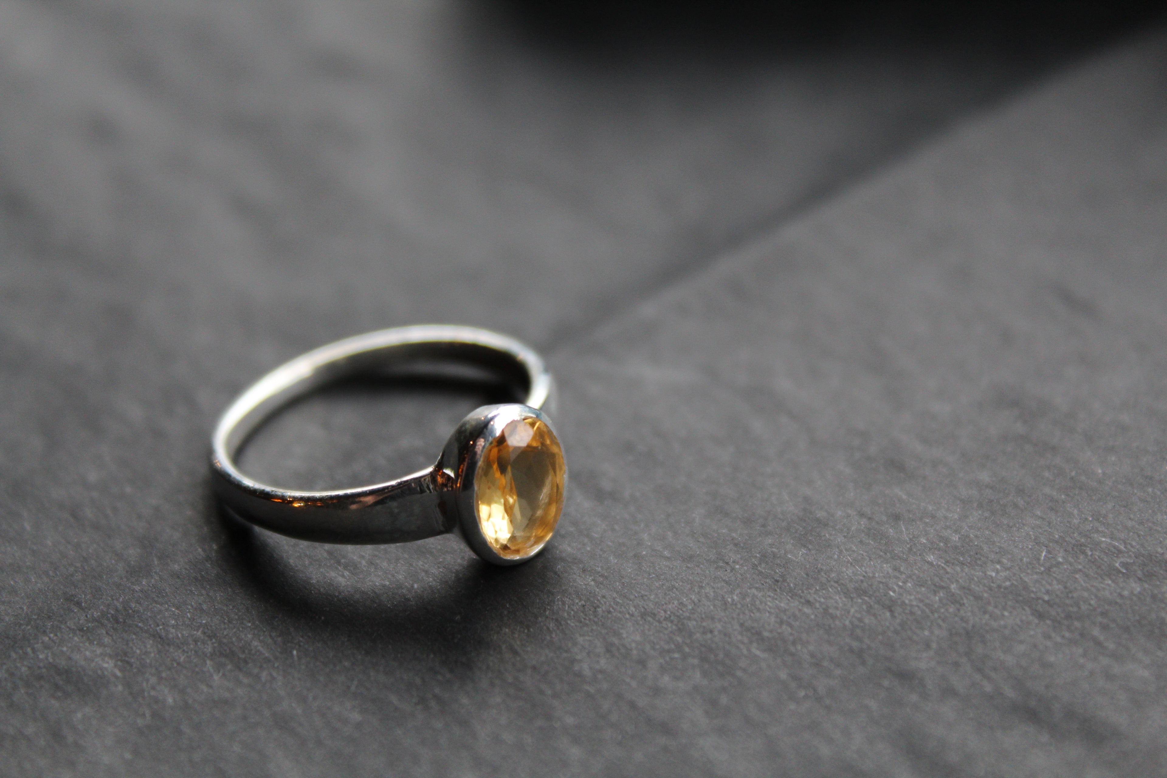 Citrine Oval Ring