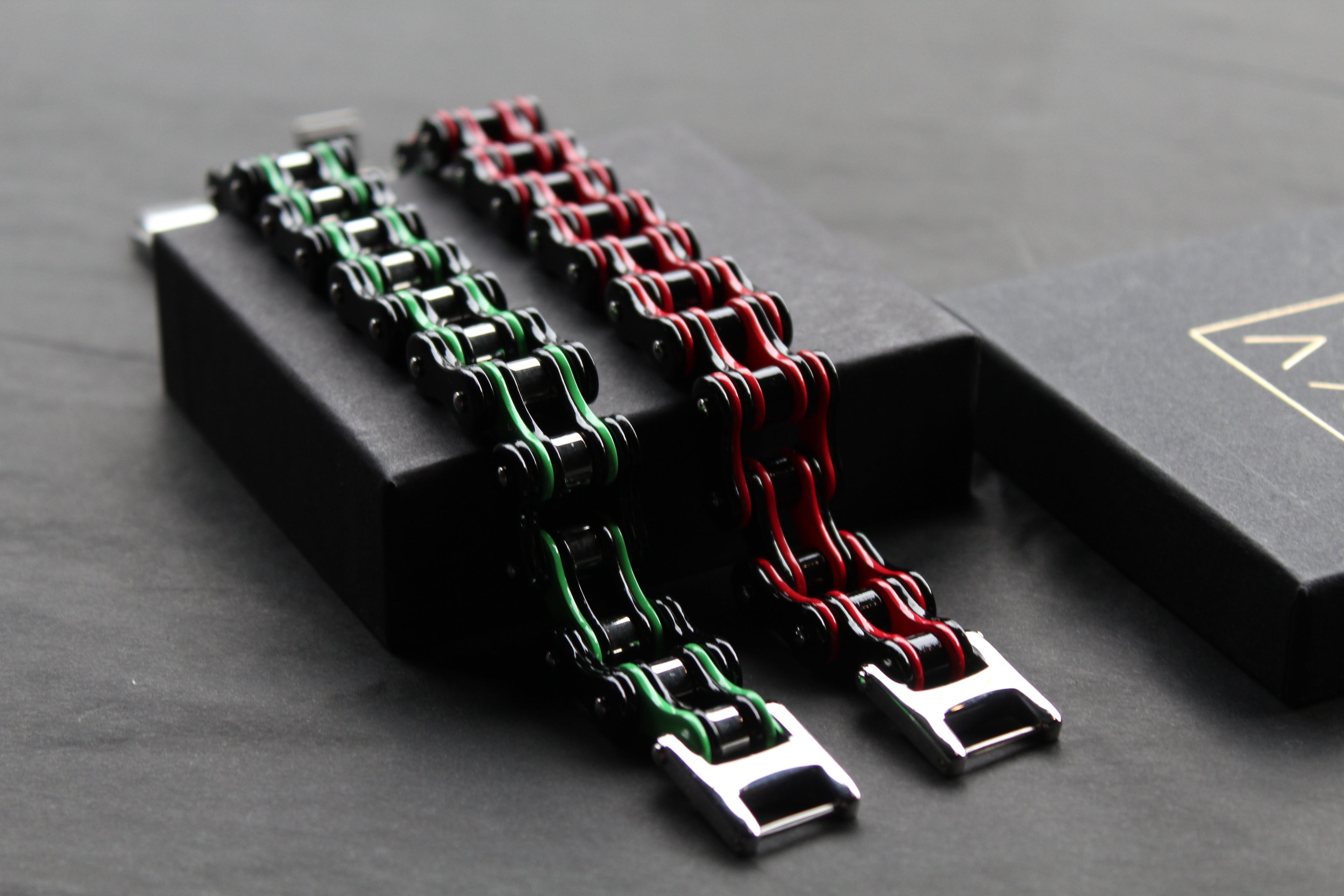Colourful Stainless Steel Biker Bracelets