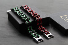 Load image into Gallery viewer, Colourful Stainless Steel Biker Bracelets
