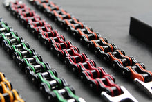 Load image into Gallery viewer, Colourful Stainless Steel Biker Bracelets
