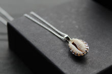 Load image into Gallery viewer, Cowrie Shell Encased in Silver
