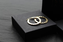 Load image into Gallery viewer, Crinkle Hinged Hoops
