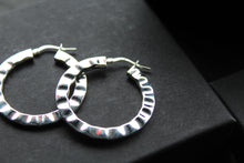 Load image into Gallery viewer, Crinkle Hinged Hoops
