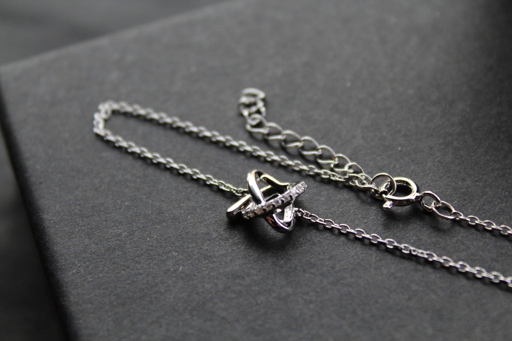 Cubic Zirconia Celtic Twist Bracelet