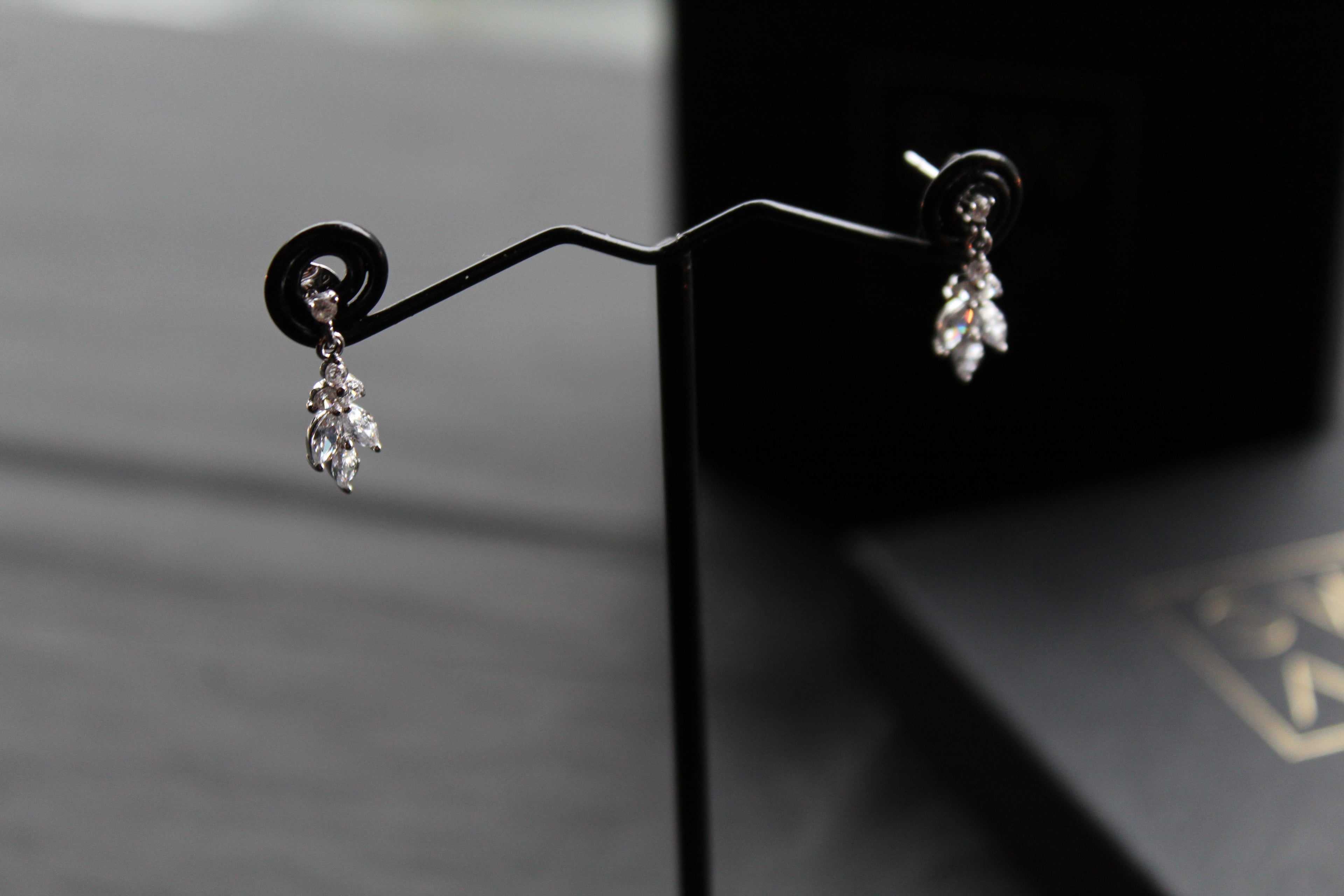 Cubic Zirconia Delicate Drop Earrings