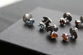 Cubic Zirconia Coloured Studs