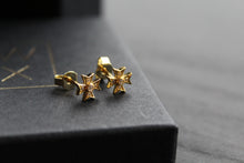 Load image into Gallery viewer, Cubic Zirconia Maltese Cross Earrings
