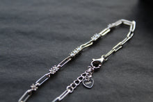 Load image into Gallery viewer, Cubic Zirconia Paperlink Chain Bracelet
