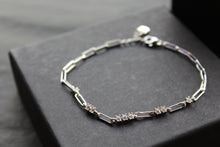 Load image into Gallery viewer, Cubic Zirconia Paperlink Chain Bracelet
