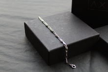 Load image into Gallery viewer, Cubic Zirconia Paperlink Chain Bracelet
