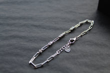 Load image into Gallery viewer, Cubic Zirconia Paperlink Chain Bracelet
