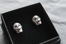 Load image into Gallery viewer, Cubic Zirconia Skull Studs
