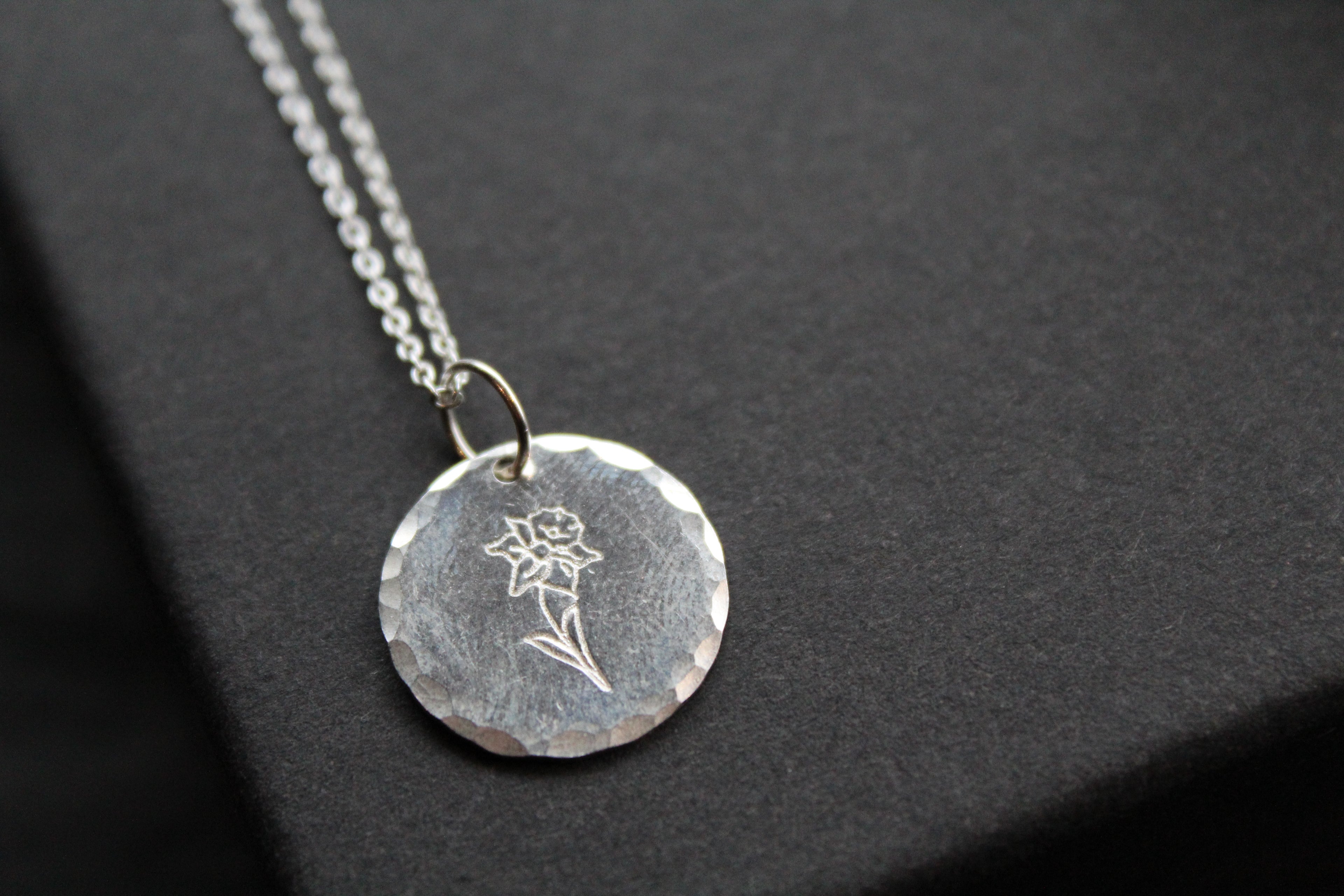 Daffodil Birth Flower Necklace