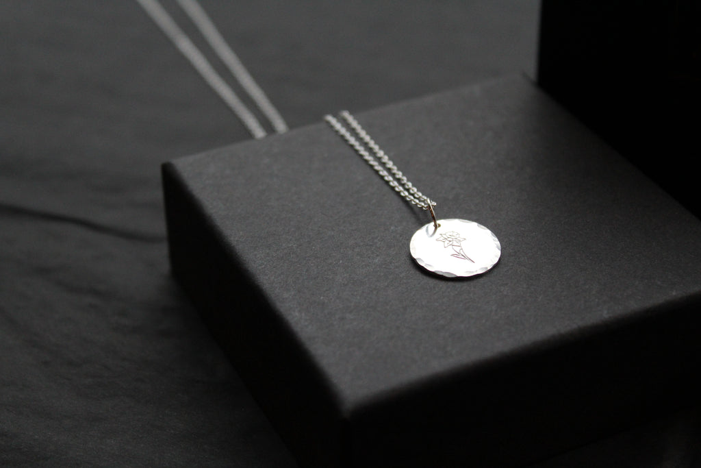 Daffodil Birth Flower Necklace