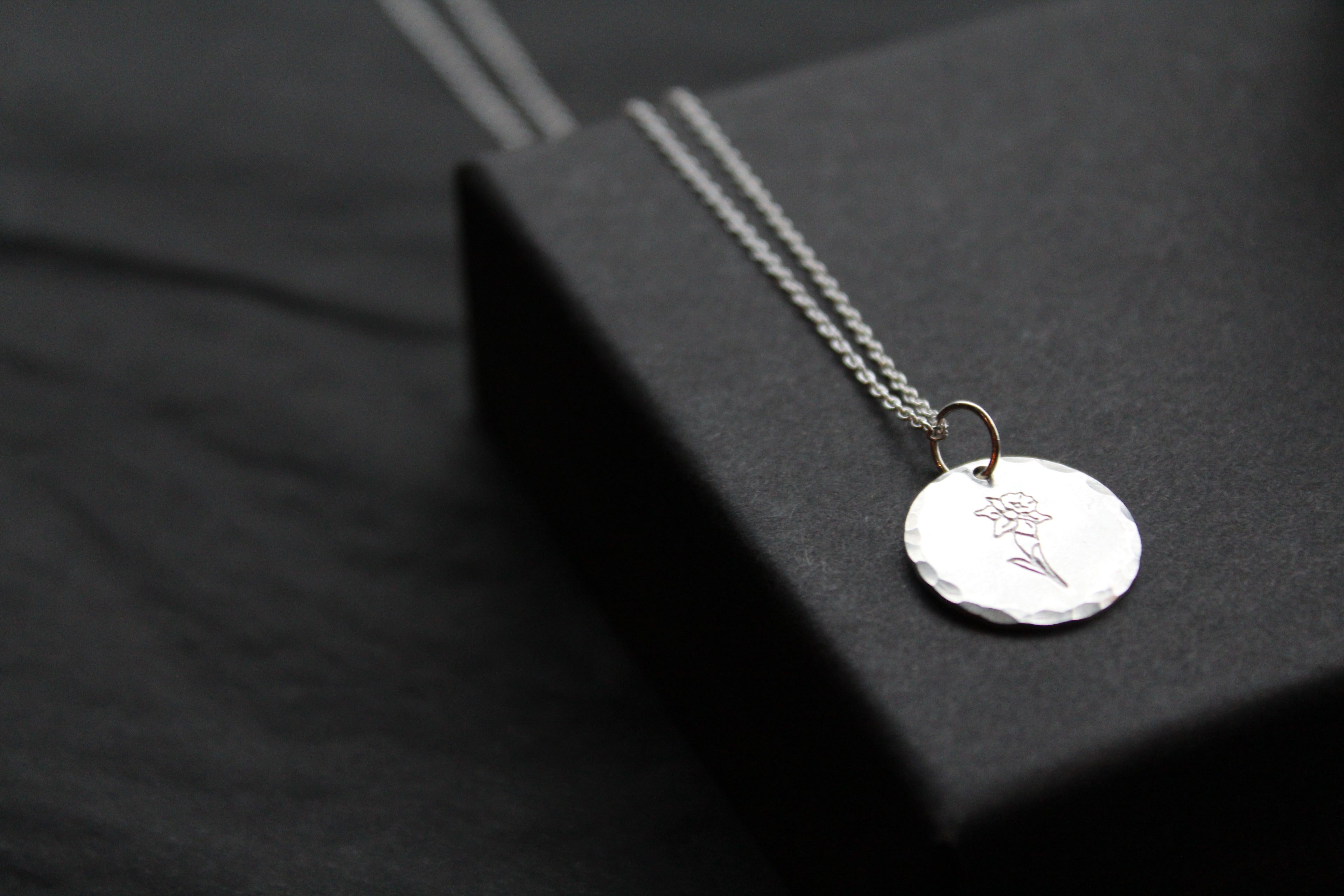 Daffodil Birth Flower Necklace