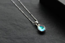 Load image into Gallery viewer, Dainty Oval Mystic Mercury Mist Topaz Pendant
