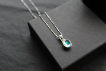 Load image into Gallery viewer, Dainty Oval Mystic Mercury Mist Topaz Pendant
