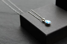 Load image into Gallery viewer, Dainty Oval Mystic Mercury Mist Topaz Pendant
