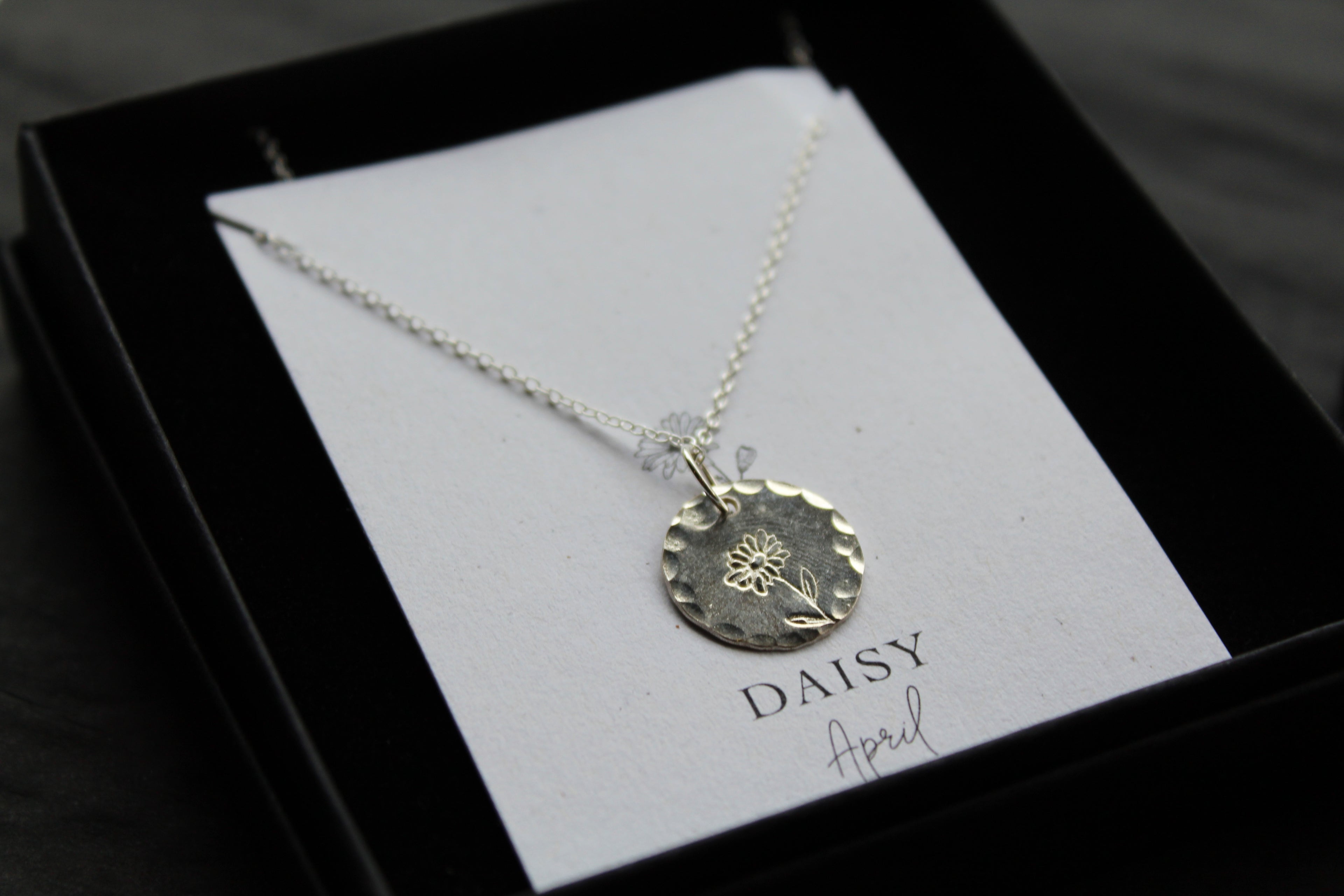 Daisy Birth Flower Necklace