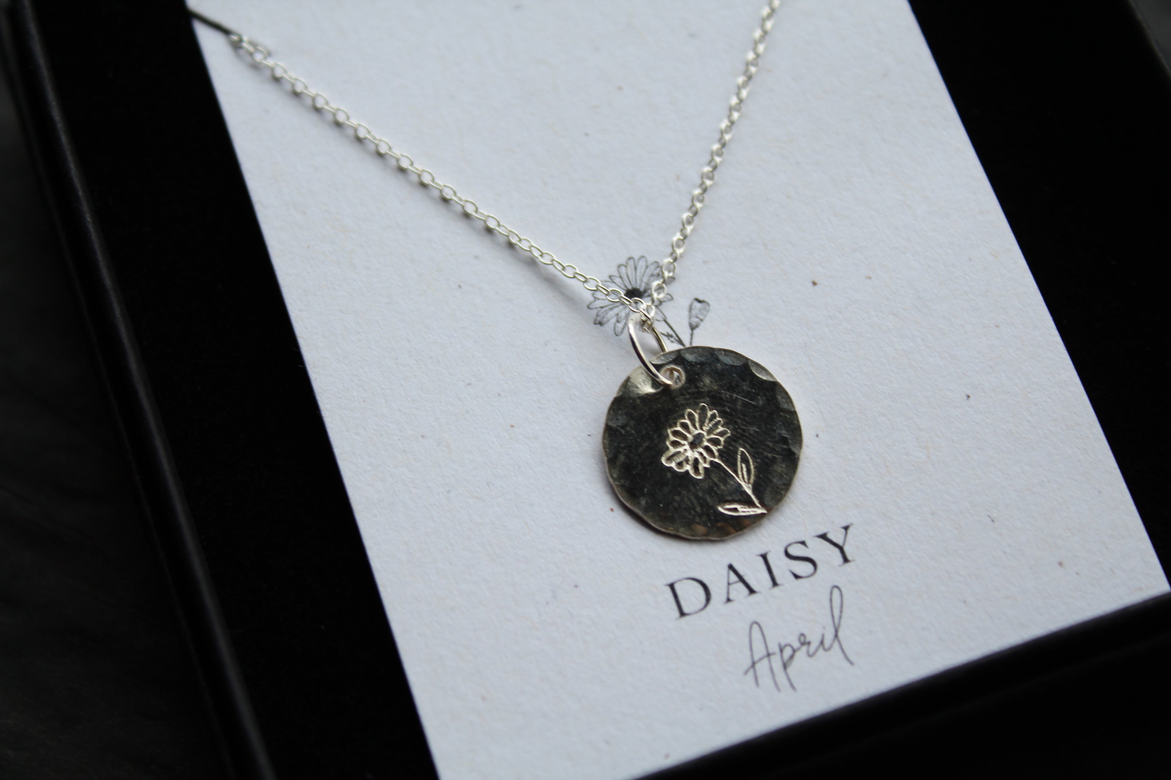 Daisy Birth Flower Necklace