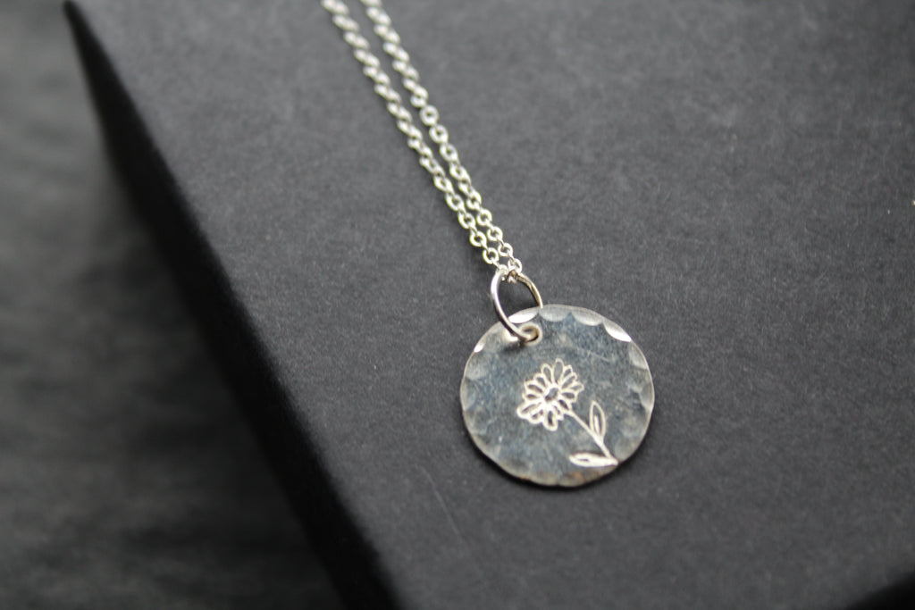 Daisy Birth Flower Necklace