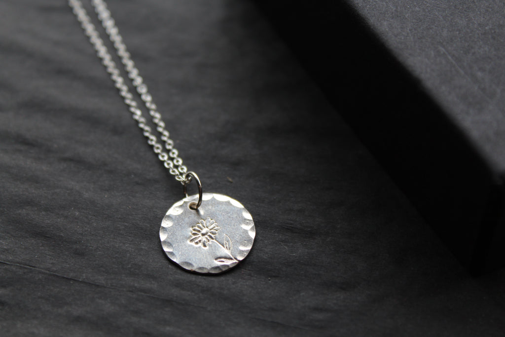 Daisy Birth Flower Necklace
