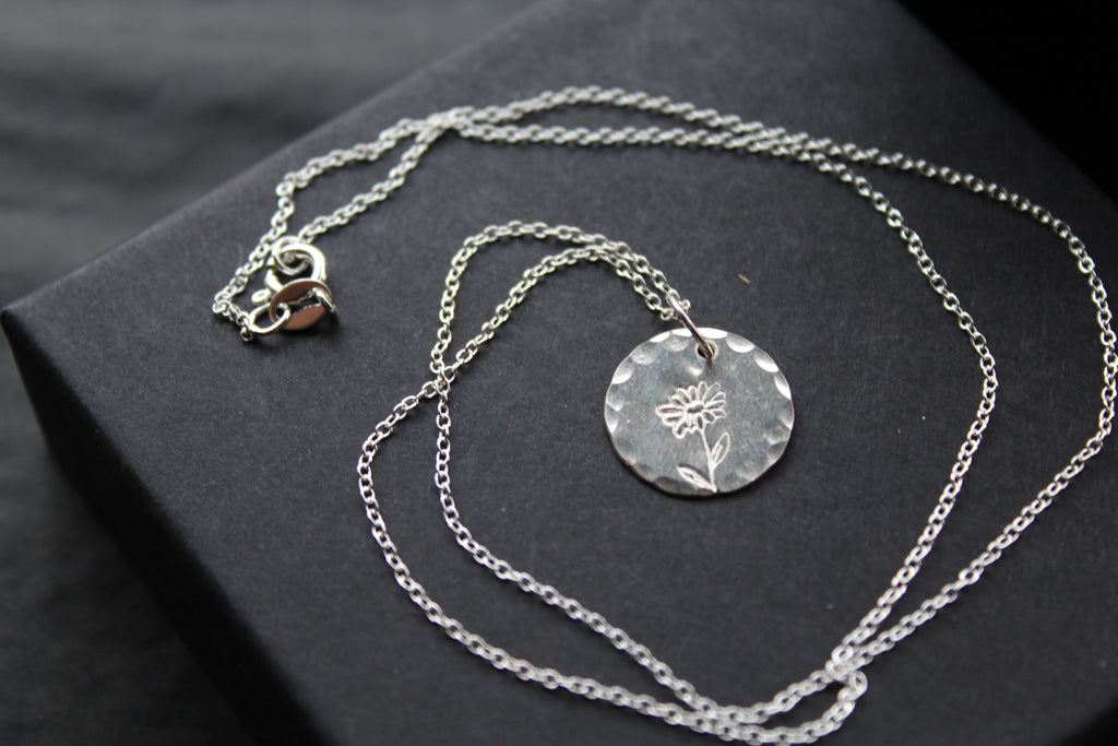 Daisy Birth Flower Necklace