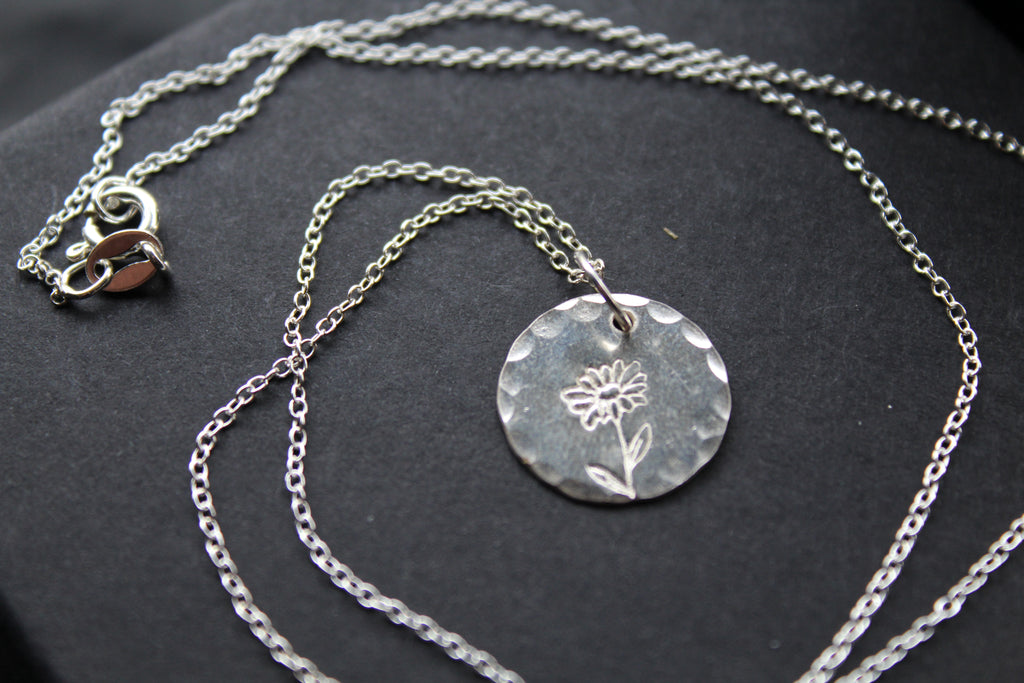 Daisy Birth Flower Necklace