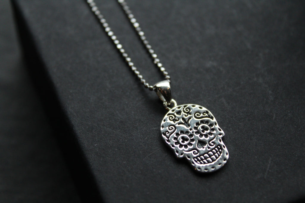 Day Of The Dead Skull Necklace
