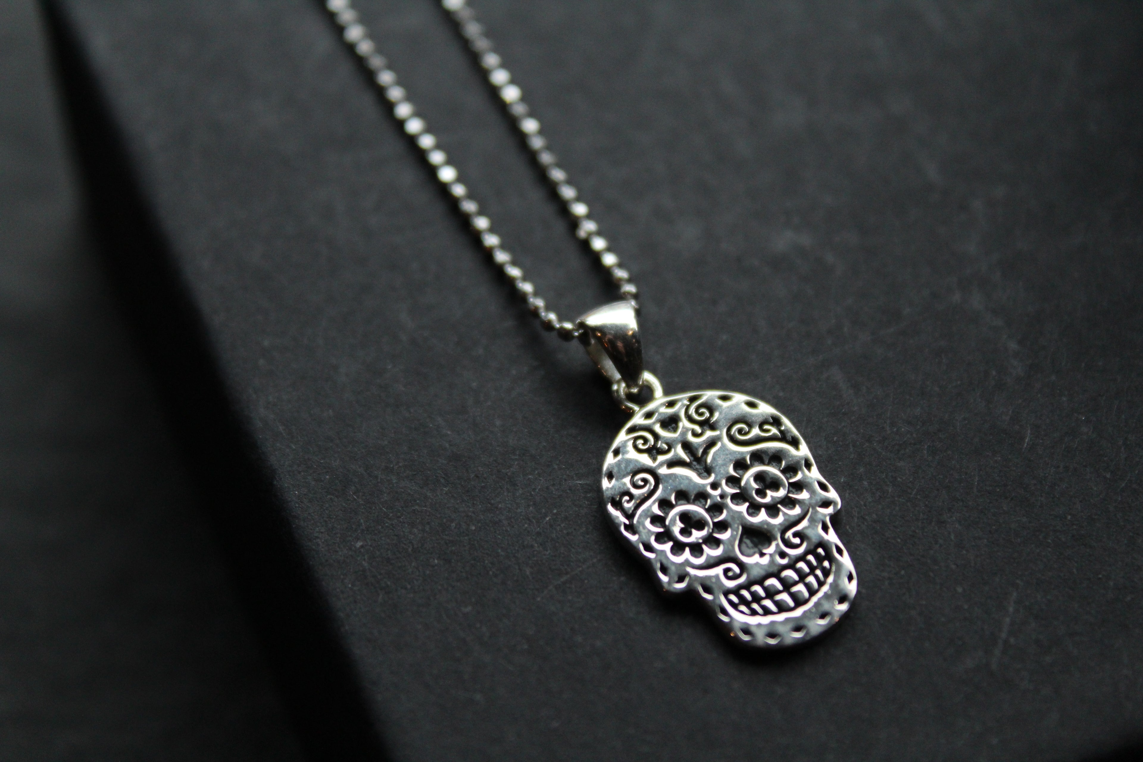 Day Of The Dead Skull Necklace