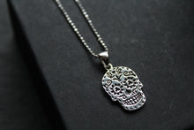 Load image into Gallery viewer, Day Of The Dead Skull Necklace
