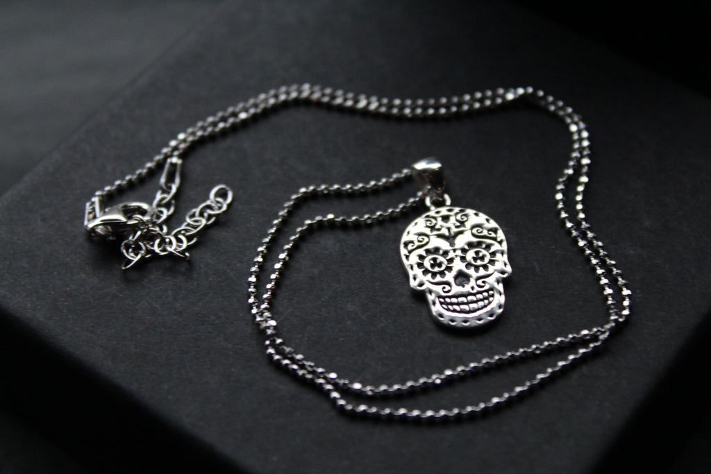 Day Of The Dead Skull Necklace