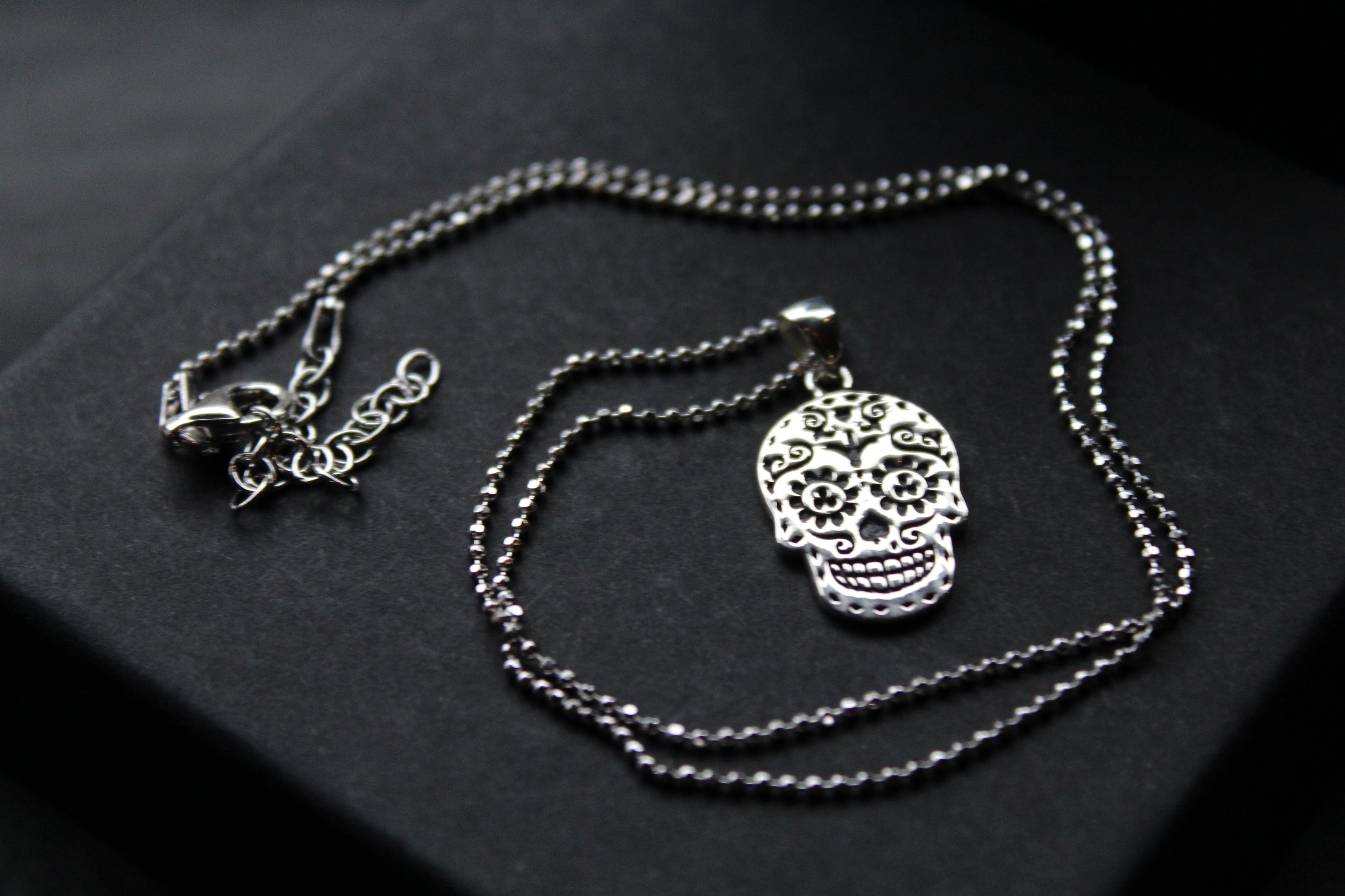 Day Of The Dead Skull Necklace