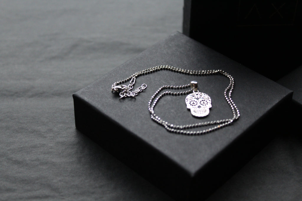 Day Of The Dead Skull Necklace