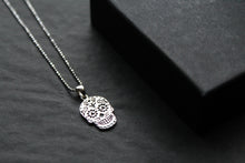 Load image into Gallery viewer, Day Of The Dead Skull Necklace
