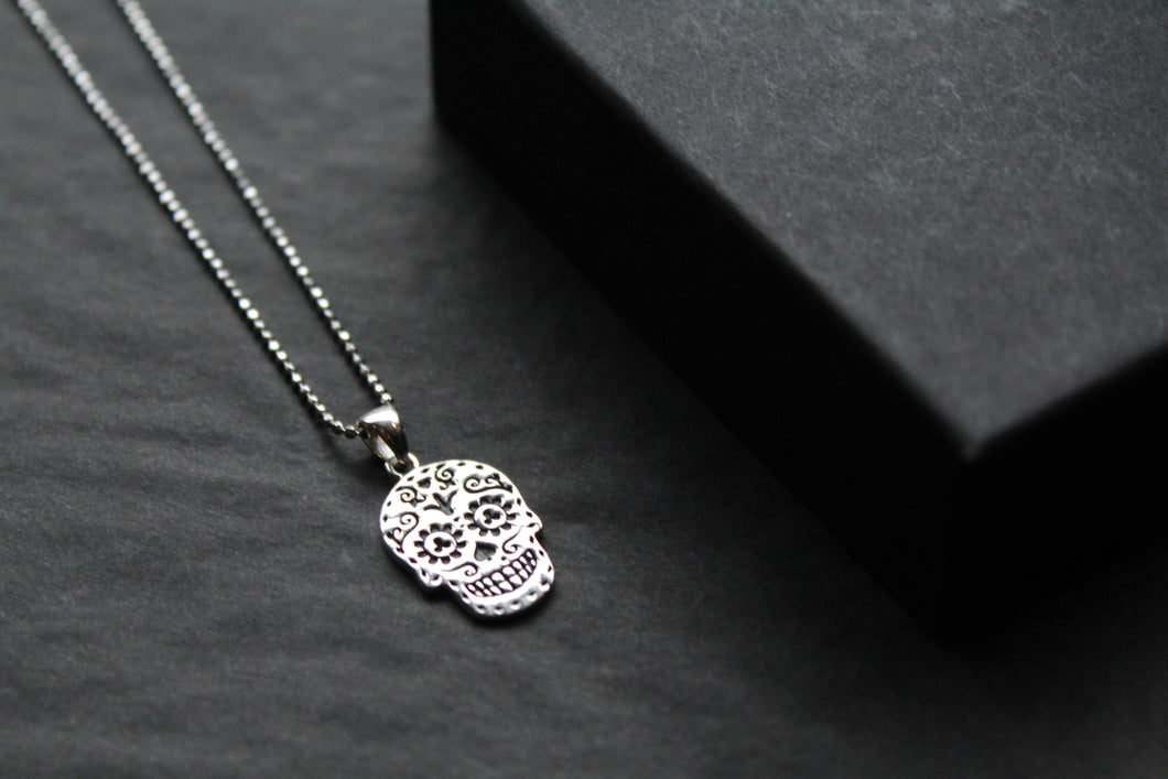 Day Of The Dead Skull Necklace