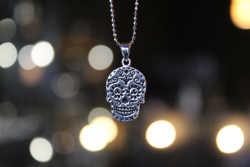 Day Of The Dead Skull Necklace