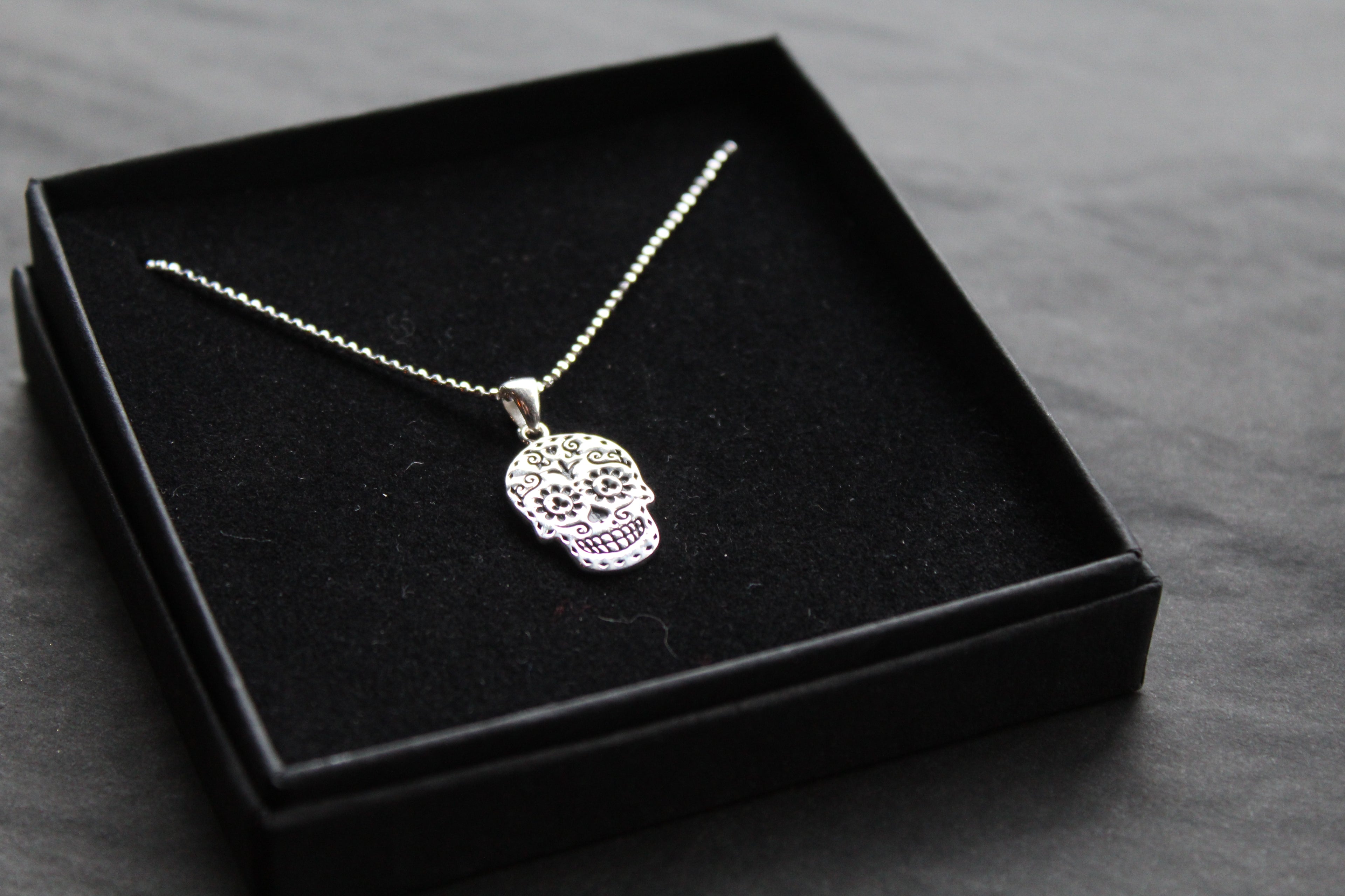 Day Of The Dead Skull Necklace