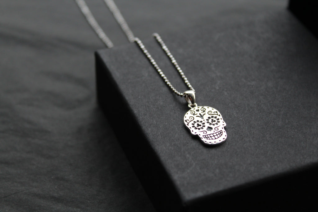 Day Of The Dead Skull Necklace