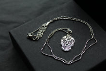 Load image into Gallery viewer, Day Of The Dead Skull Necklace
